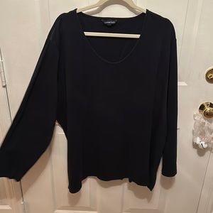 Navy Blue Landsend 3x long sleeve shirt. New ( worn 4 times ) Scooped neck